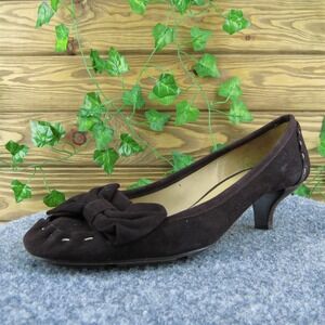 kate spade new york ‎ Women Pump Heel Shoes Brown Leather Size 8.5 Wide